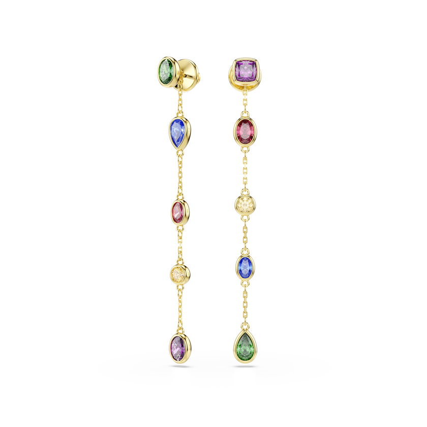 swarovski أقراط متدلية imber، قطع متنوع، ألوان متعددة، لمسة نهائية من الذهب عيار 18 قيراط
