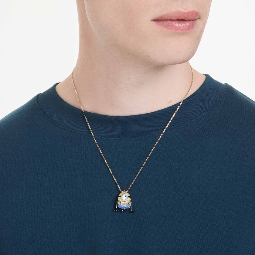 swarovski minions james and henry set  pav   multicolored  gold tone plated