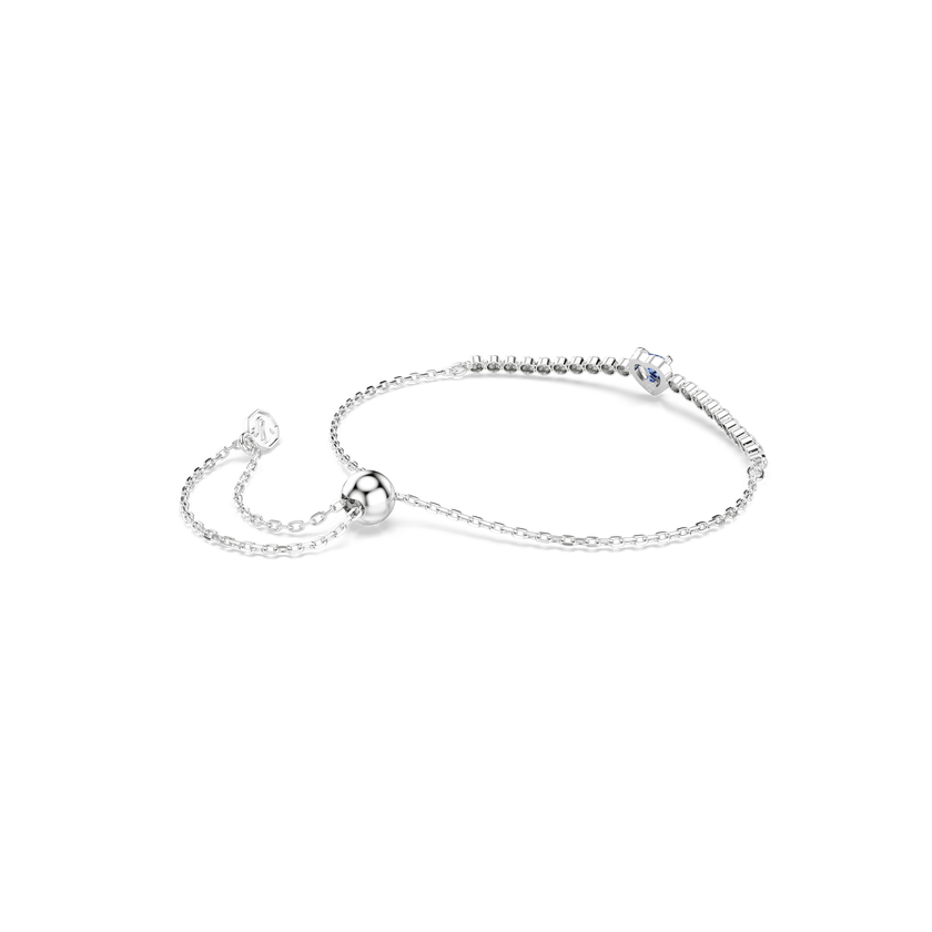 swarovski سوار one، قطع متنوع، شكل قلب، لون أزرق، طلاء روديوم