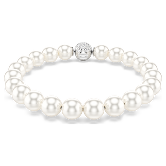 swarovski سوار matrix، لآلئ كريستال، لون أبيض، طلاء روديوم