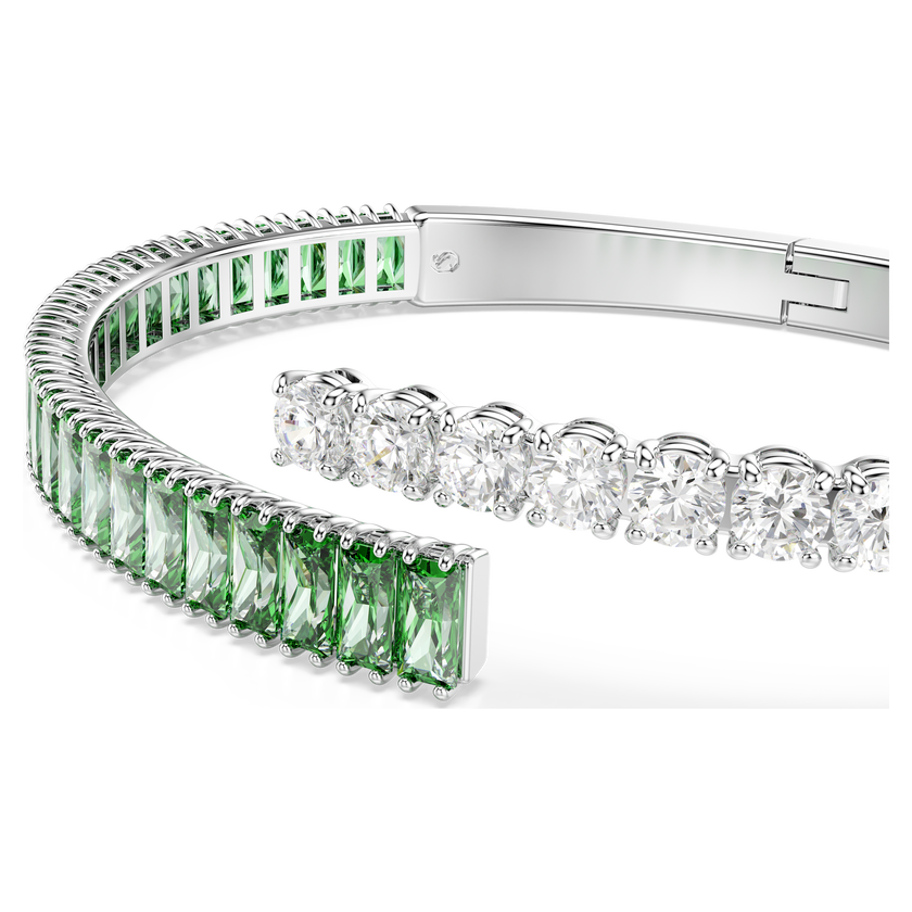 swarovski سوار matrix، قطع متنوع، لون أخضر، طلاء روديوم