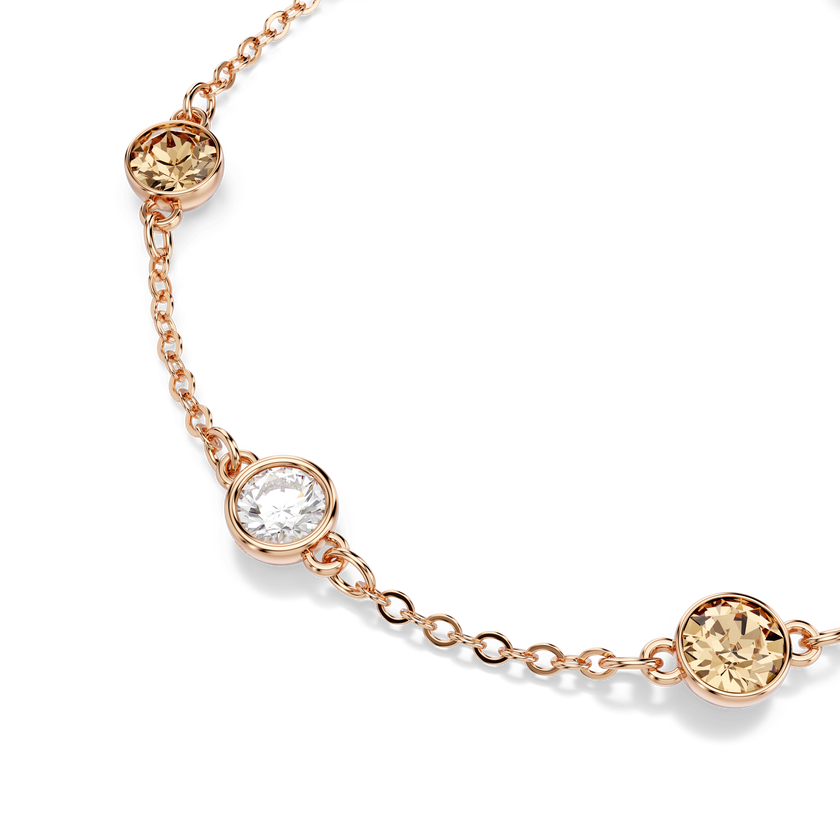 swarovski سوار imber، قطع مُستدير، ألوان متعددة، لمسة نهائية من الذهب الوردي عيار 18 قيراط