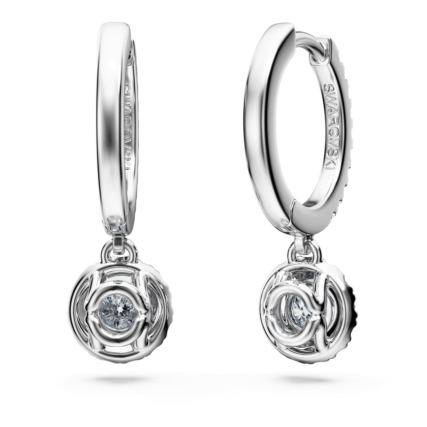 swarovski أقراط متدلية eternity، أحجار ألماس مُصنعة في المختبر بإجمالي 1 1 قيراط، ذهب أبيض عيار 18
