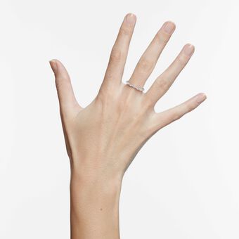 swarovski خاتم matrix vittore، قطع ماركيز،   لون أبيض،  طلاء روديوم