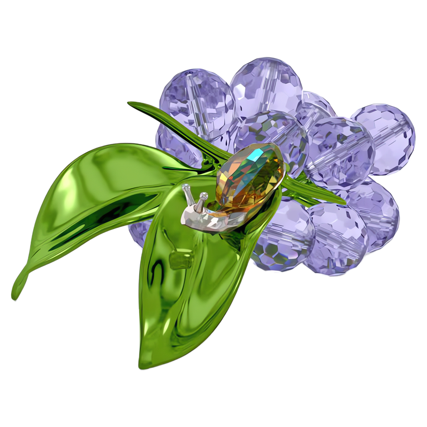 swarovski قطعة زينة على شكل حلزون وتوت أزرق من مجموعة idyllia