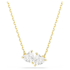 swarovski mesmera attract necklace heart white gold tone plated