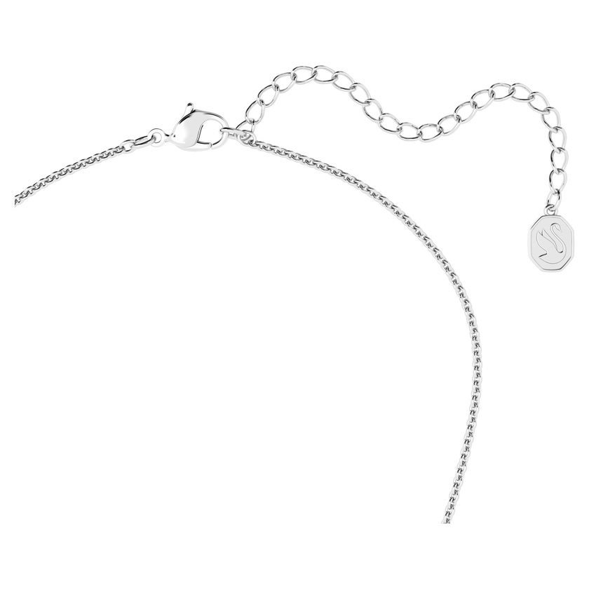 swarovski عقد angelic، قطع مربع، لون أزرق، طلاء روديوم