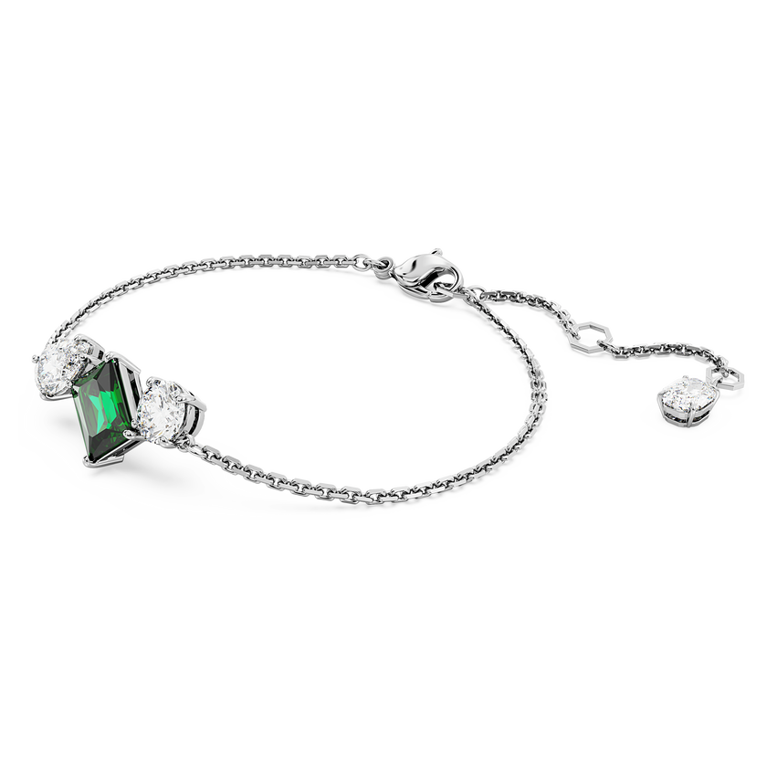 swarovski سوار mesmera، قطع متنوع، لون أخضر، طلاء روديوم
