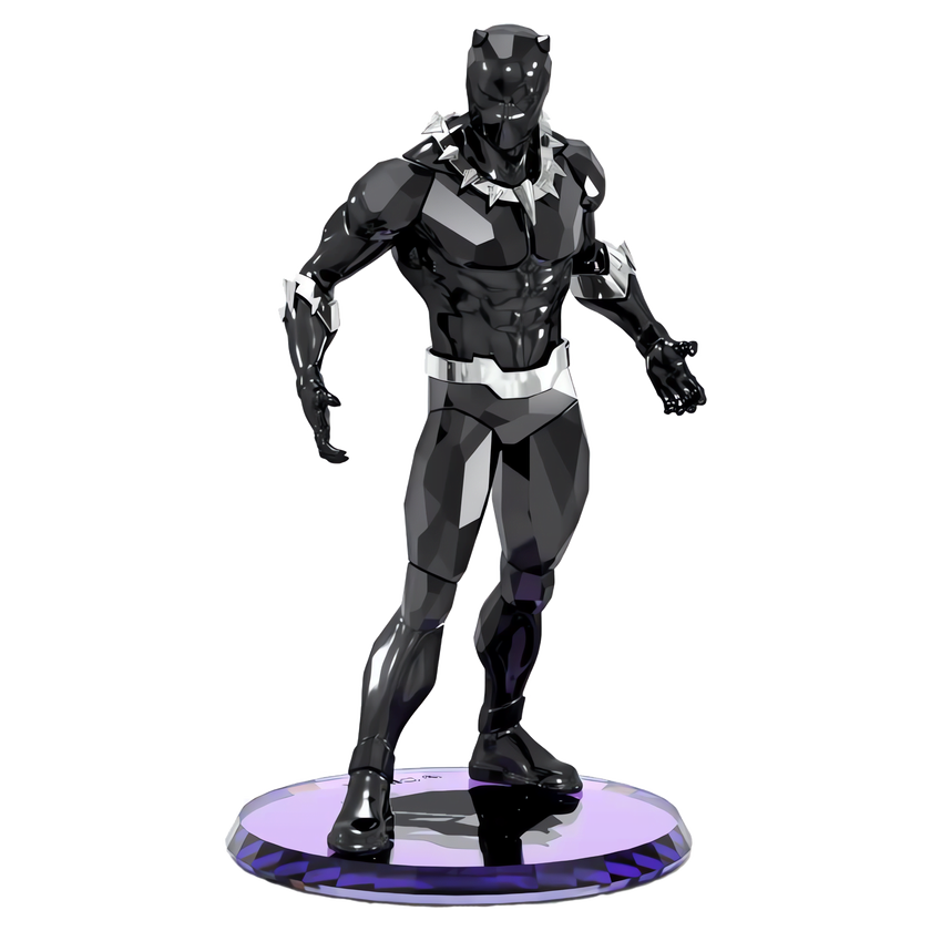 swarovski مجسم black panther، مجموعة marvel