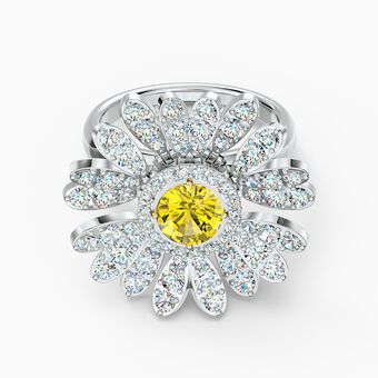 خاتم Eternal Flower لون أصفر، لمسة نهائية من معادن مختلطة