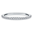 swarovski خاتم eternity، ألماس مُصنع في المختبر بإجمالي 0 2 قيراط، شكل دائري، ذهب أبيض عيار 18