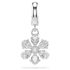 swarovski تعليقة idyllia، قطع متنوع، ندفة ثلج، لون أبيض، طلاء روديوم