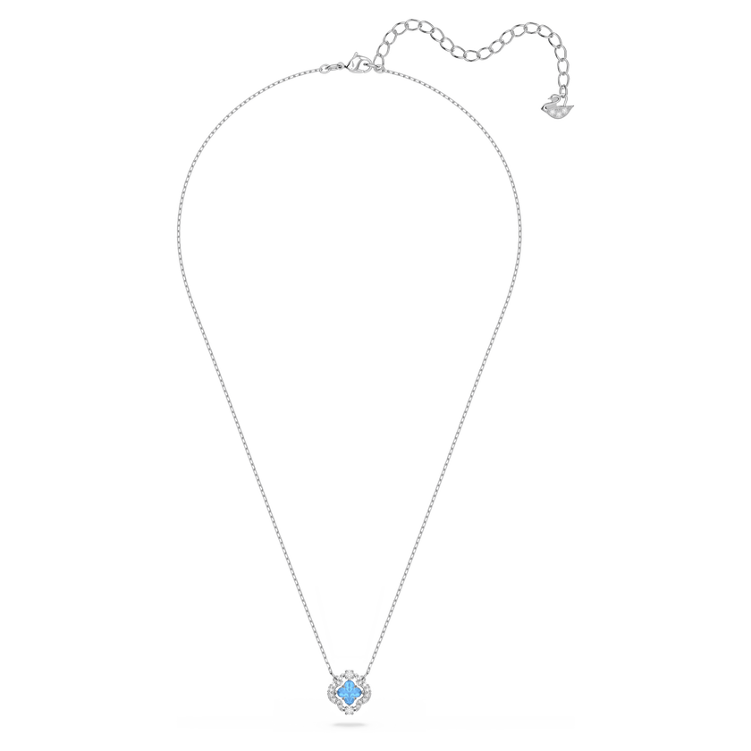 swarovski عقد sparkling dance من سواروفسكي، لون أزرق، طلاء روديوم