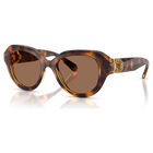 swarovski نظارة شمسية، شكل مستدير، لون أسود