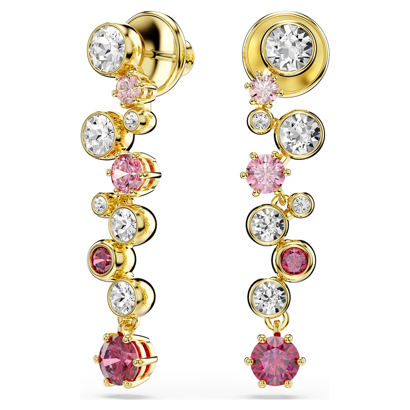 swarovski طقم constella، قطع متنوع، ألوان متعددة، طلاء باللون الذهبي