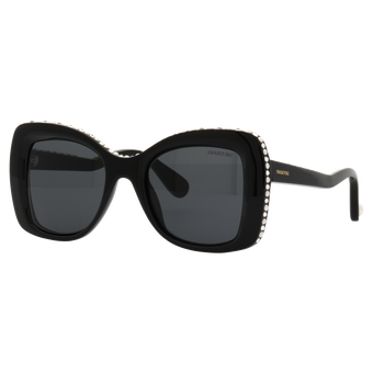 swarovski sunglasses  butterfly shape  sk6062u  brown