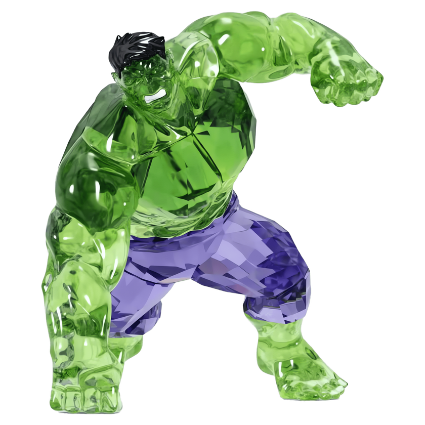 swarovski مجسم hulk، مجموعة marvel