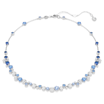 swarovski عقد constella، قطع متنوع، لون أزرق، طلاء روديوم