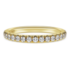 swarovski خاتم eternity، ألماس مُصنع في المختبر إجمالي 0 4 قيراط، شكل دائري، ذهب أصفر عيار 18 قيراط