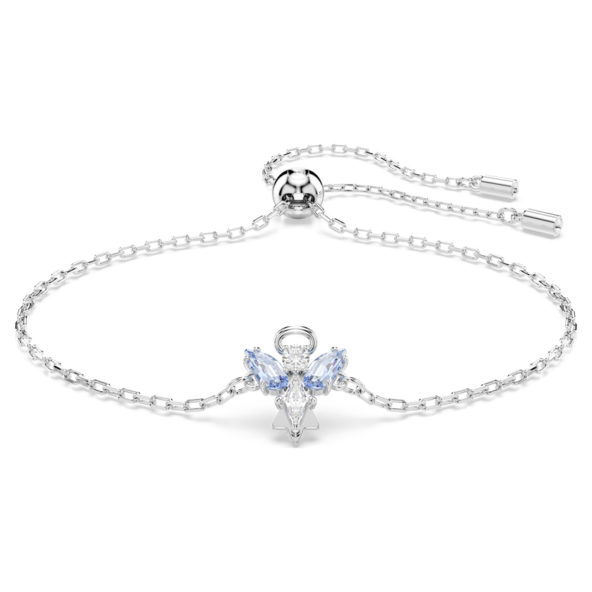 swarovski سوار magic، شكل ملاك، لون أزرق، طلاء روديوم