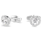 swarovski أزرار أكمام una angelic، قطع مُستدير، لون أبيض، طلاء روديوم