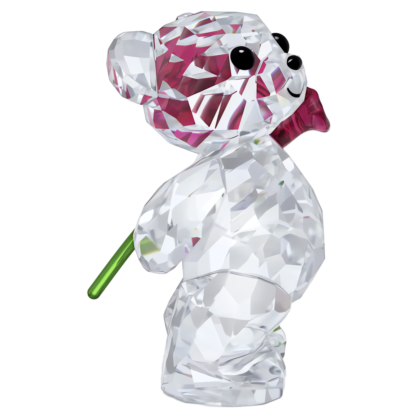 swarovski مجسم a rose with love من مجموعة kris bear
