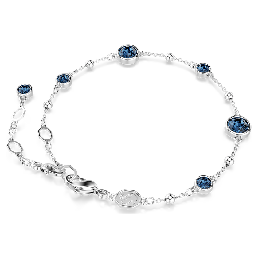 swarovski سوار imber، قطع مستدير، لون أزرق، طلاء روديوم