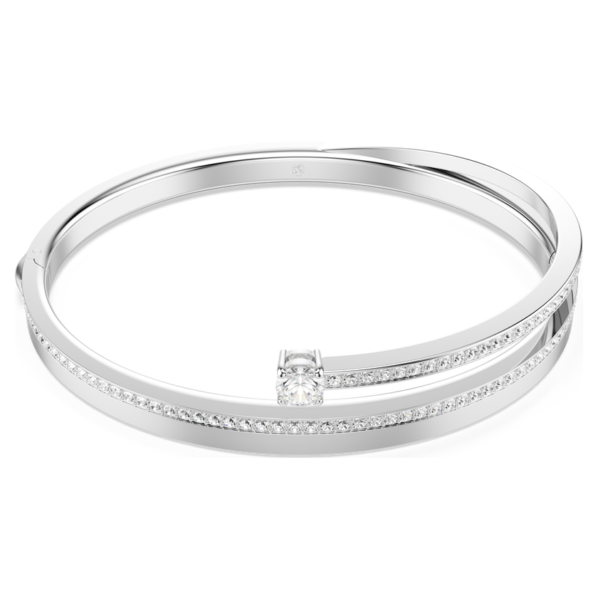 swarovski سوار fresh، قطع مُستدير، لون أبيض، طلاء روديوم