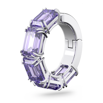 حلية Millenia للأذن، مزدانة بزركونيا سواروفسكي مثمنة، لون بنفسجي، طلاء روديوم swarovski حلية millenia للأذن، مزدانة بزركونيا سواروفسكي مثمنة، لون بنفسجي، طلاء روديوم