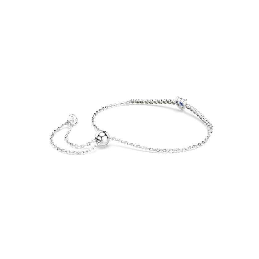 swarovski سوار one، قطع متنوع، شكل قلب، لون أزرق، طلاء روديوم