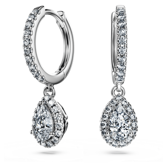 أقراط متدلية Eternity، أحجار ألماس مُصنعة في المختبر بإجمالي 1.25 قيراط، ذهب أبيض عيار 18 swarovski أقراط متدلية eternity، أحجار ألماس مُصنعة في المختبر بإجمالي 1 25 قيراط، ذهب أبيض عيار 18