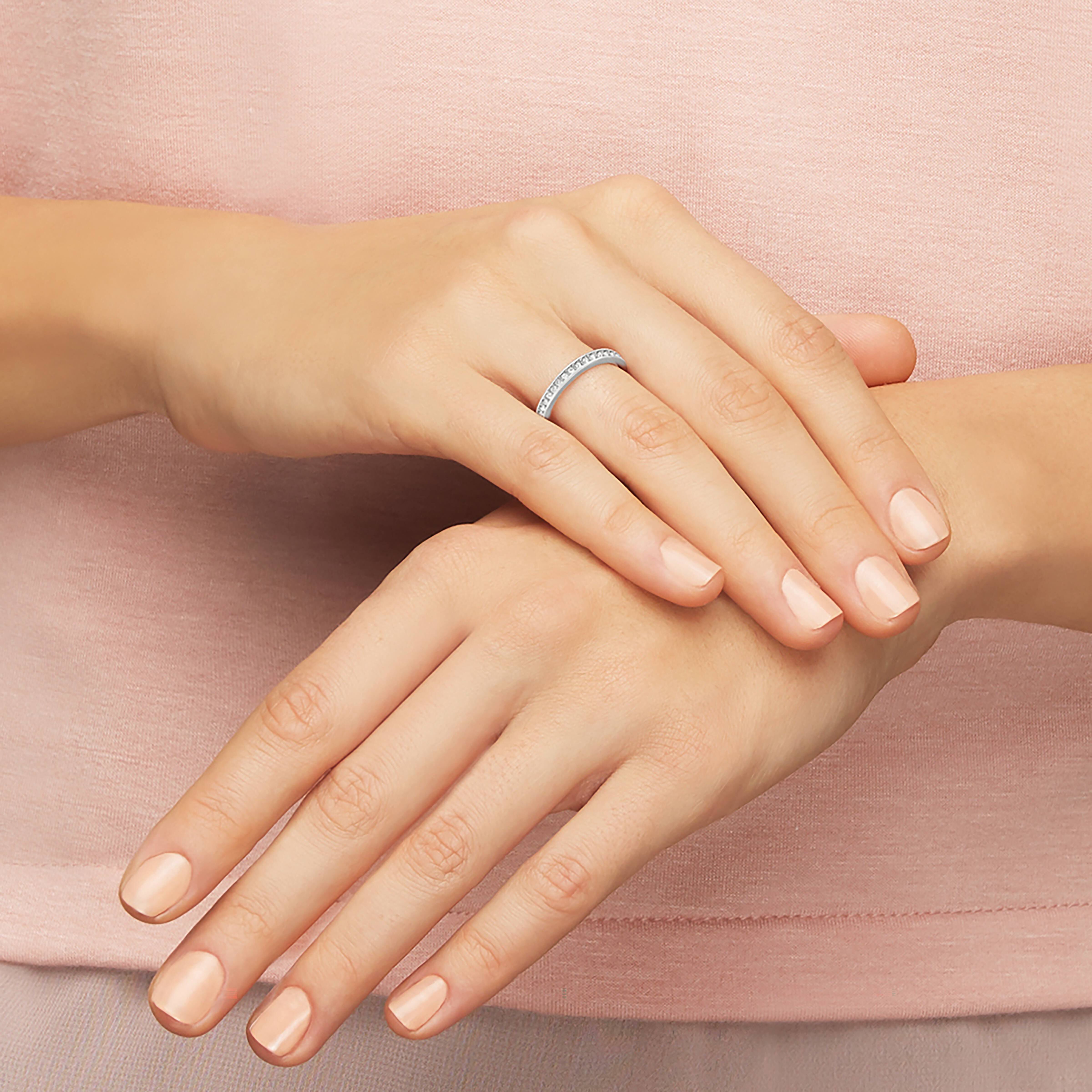 swarovski خاتم matrix، لون أبيض، طلاء روديوم