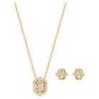 swarovski طقم favor، لون ذهبي، طلاء باللون الذهبي