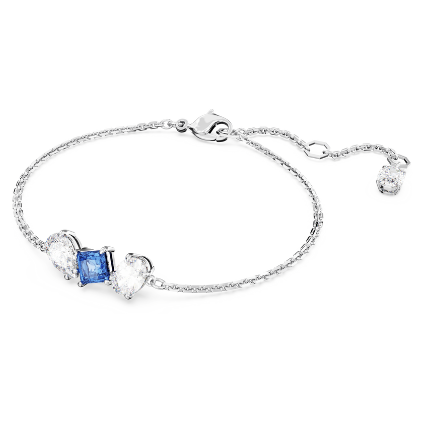 swarovski سوار mesmera، قطع متنوع، لون أزرق، طلاء روديوم