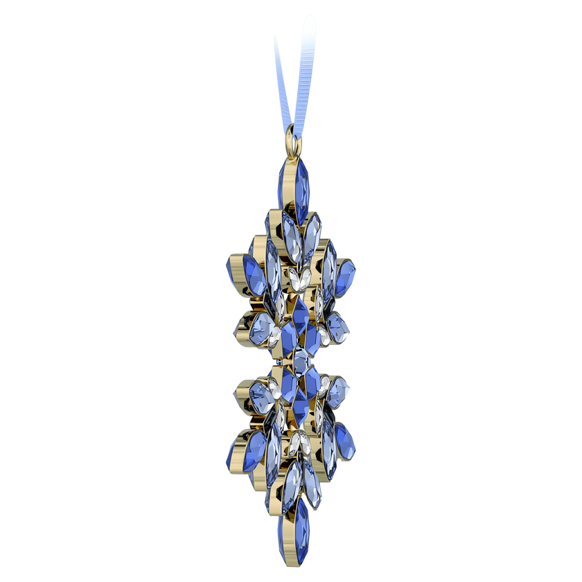 swarovski قطعة زينة للأعياد، عائلة gema، لون أزرق