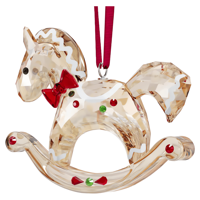 swarovski زينة متدلية holiday cheers على شكل حصان كعكة الزنجبيل الهزاز