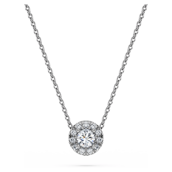 swarovski قلادة eternity، أحجار ألماس مُصنعة في المختبر بإجمالي 0 23 قيراط، فضة إسترليني