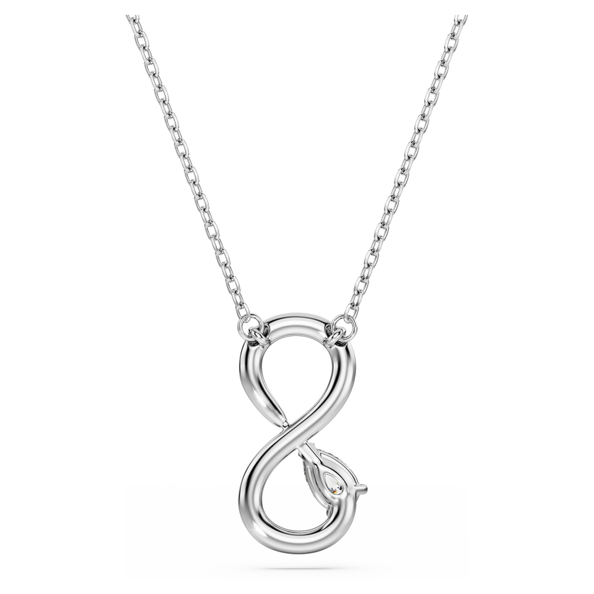 swarovski قلادة eternity، ألماس مُصنع في المختبر إجمالي 0 2 قيراط، شكل كمثري، لانهاية، ذهب أبيض عيار 18 قيراط