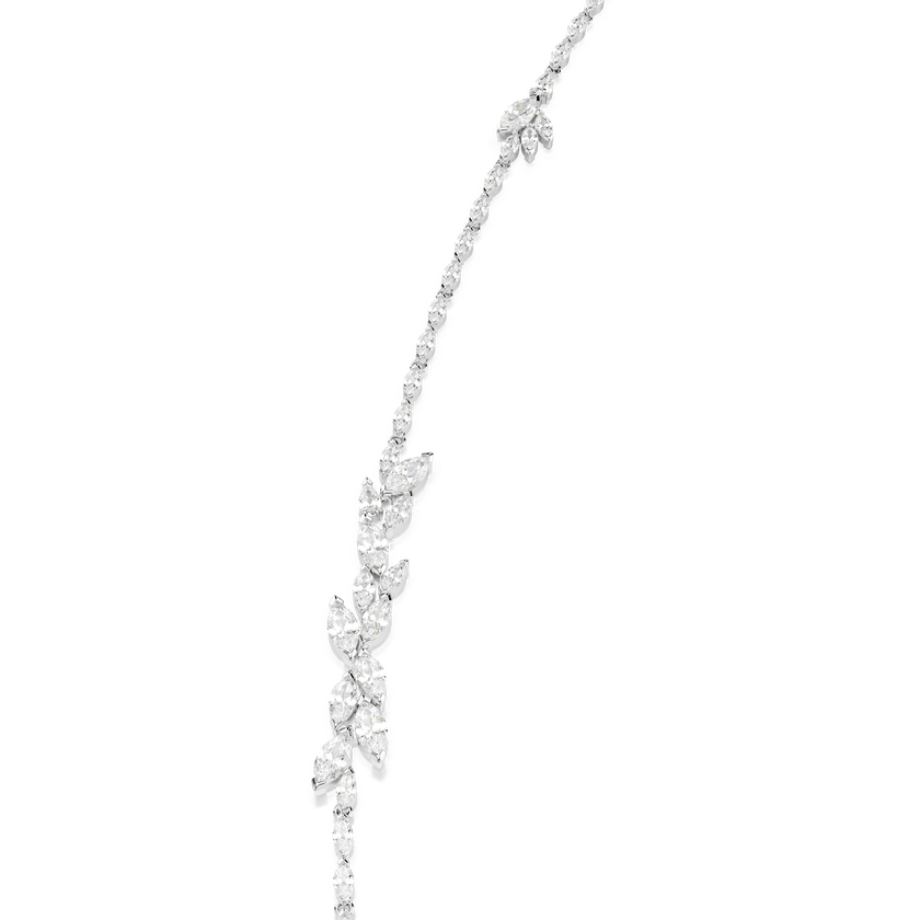 swarovski سلسلة mesmera، قطع ماركيز، لون أبيض، طلاء روديوم