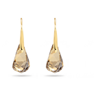 swarovski أقراط متدلية energic، لون بني، طلاء باللون الذهبي