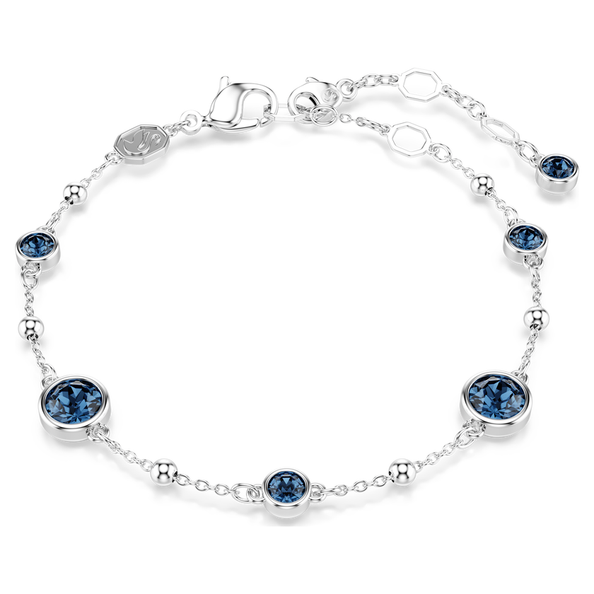 swarovski سوار imber، قطع مستدير، لون أزرق، طلاء روديوم