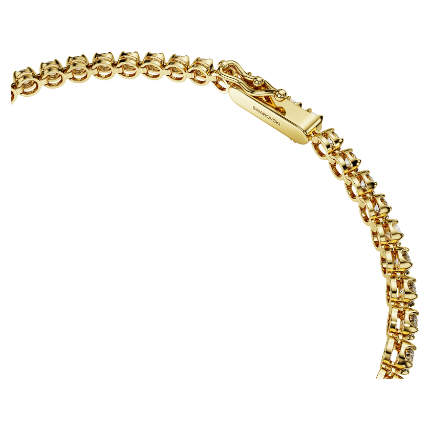swarovski سوار تنس eternity، ألماس مُصنع في المختبر بإجمالي 2 5 قيراط، شكل دائري، ذهب أبيض عيار 18