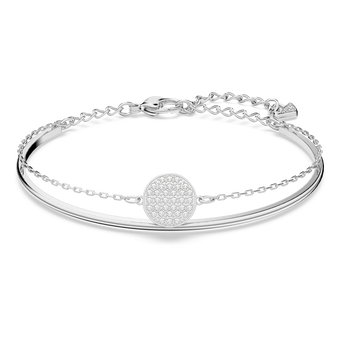 swarovski سوار ginger، لون أبيض، طلاء روديوم