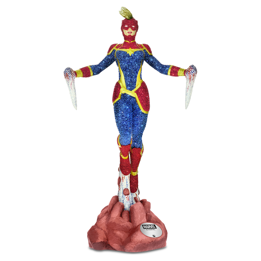 swarovski مجسم شخصية كابتن مارفل marvel، إصدار محدود
