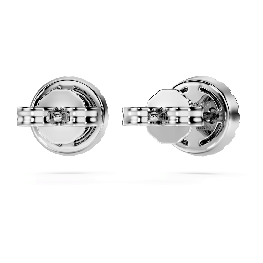 swarovski أقراط دبوسية eternity، أحجار ألماس مُصنعة في المختبر بإجمالي 0 75 قيراط، ذهب أبيض عيار 18