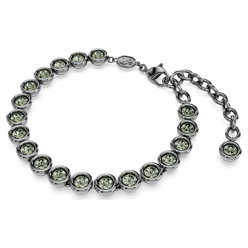 swarovski سوار imber، قطع مُستدير، لون أسود، طلاء روثينيوم