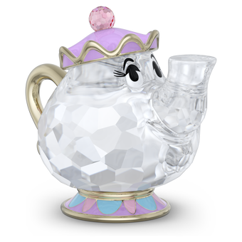 swarovski مجسم شخصية mrs  potts، مجموعة beauty and the beast