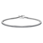 swarovski سوار تنس eternity، أحجار ألماس مُصنعة في المختبر بإجمالي 1 5 قيراط، ذهب أبيض عيار 18