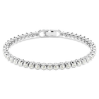 swarovski سوار imber emily tennis، قطع مستدير، لون رمادي، طلاء روديوم