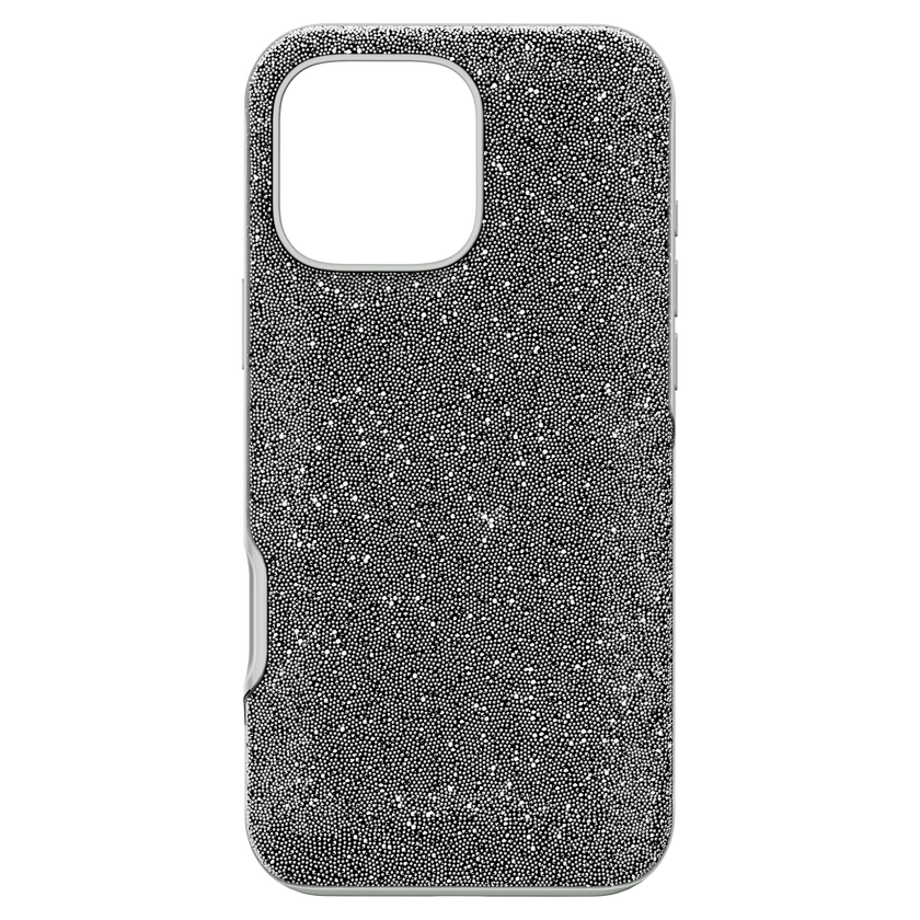 swarovski حافظة high للهاتف الذكي، iphone  16 pro max، لون فضي
